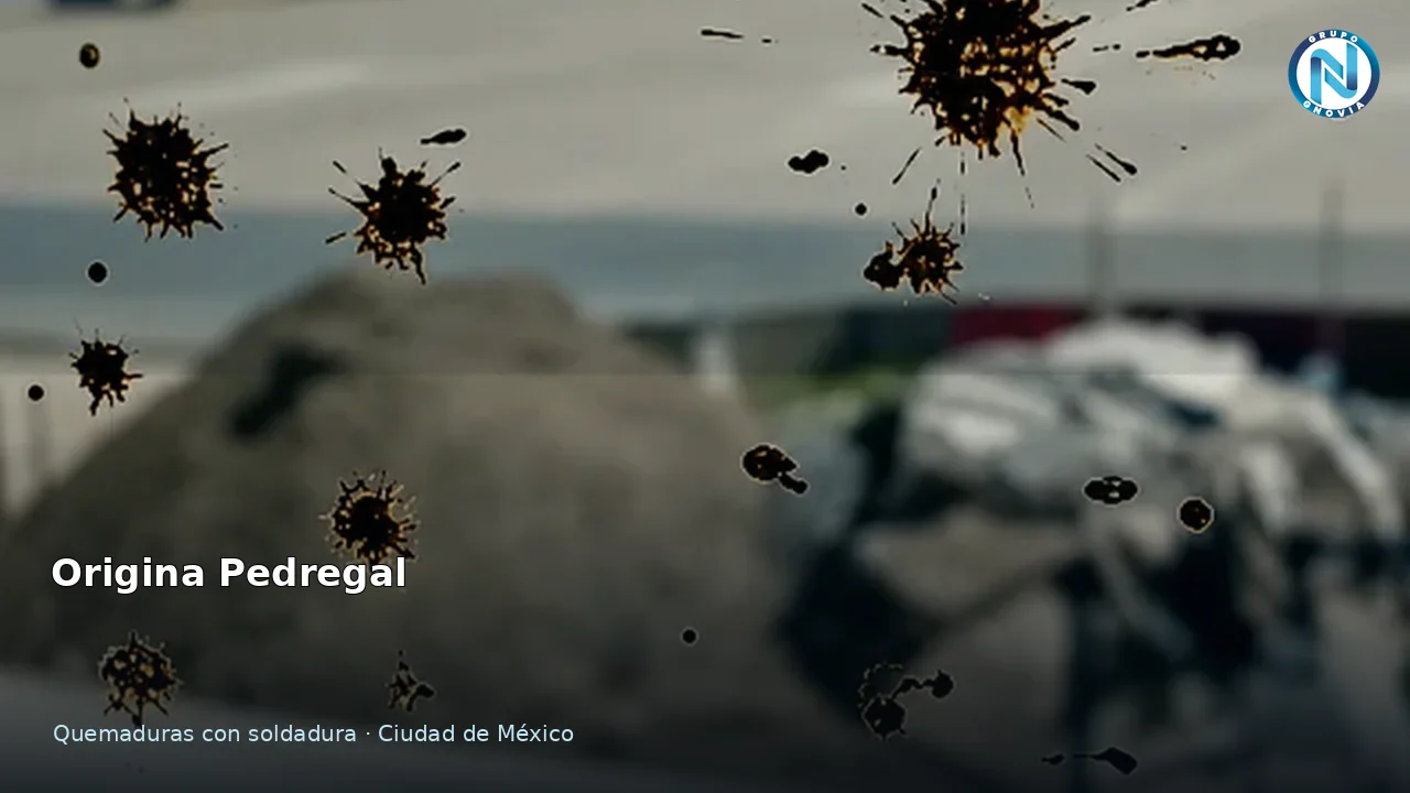 Vidrio quemado con soldadura en Origina Pedregal